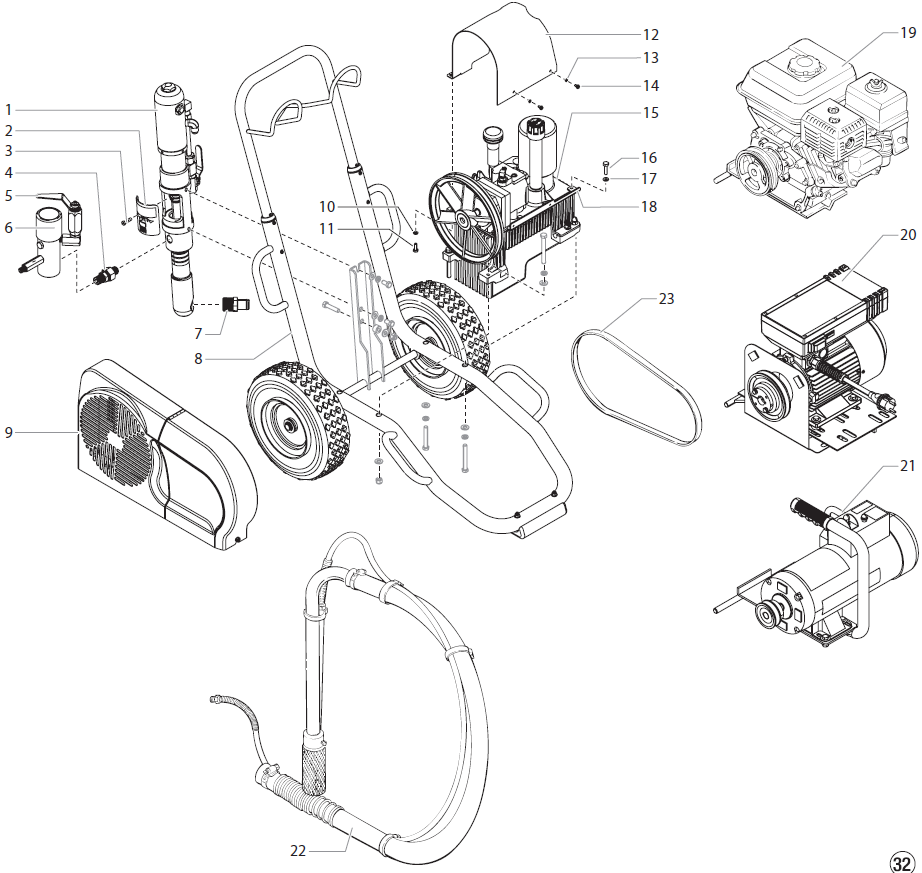 PowrTwin 4900 Main Assembly Parts